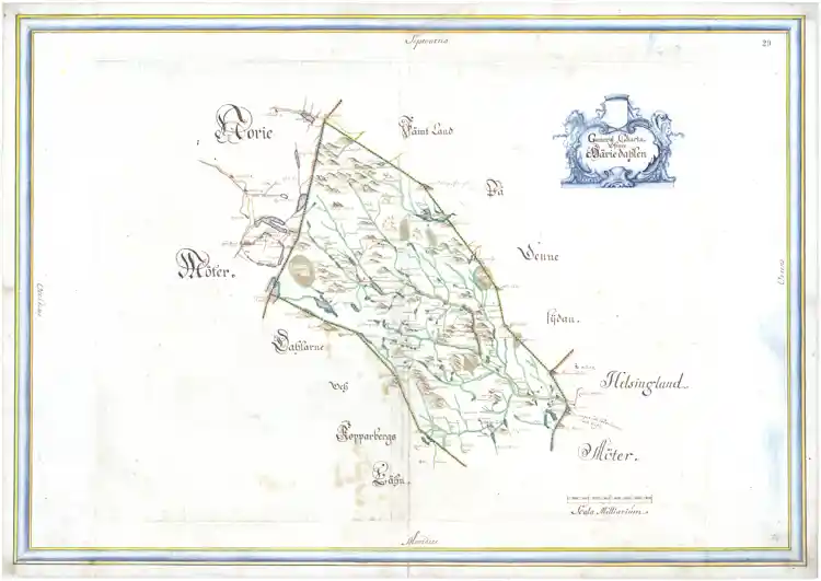 Generalkarta över Härjedalen