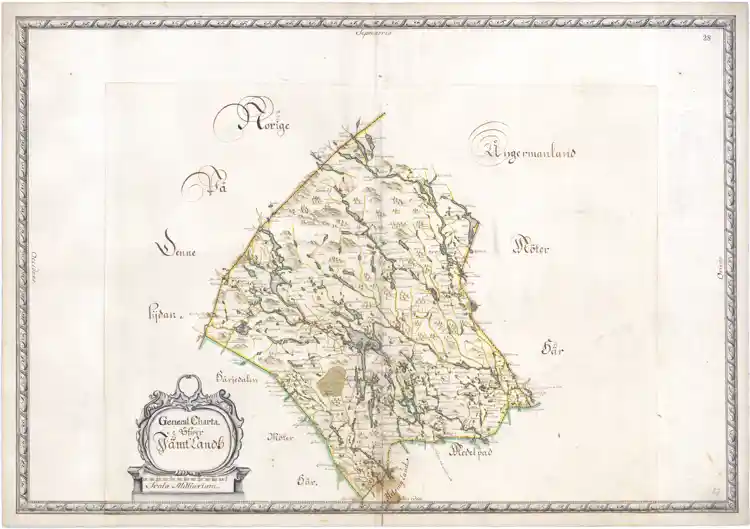 Generalkarta över Jämtland