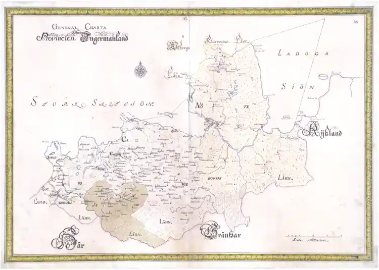 Generalkarta över provinsen Ingermanland