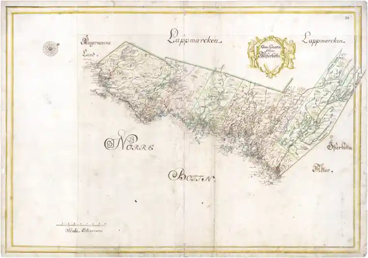 Generalkarta över Västerbotten