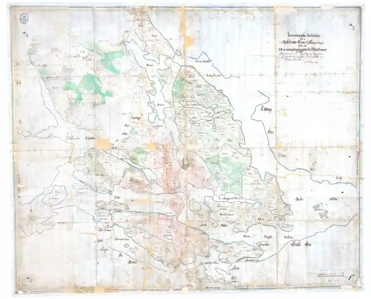 Karta över residensstaden Stockholm och alla dess omkringliggande situationer