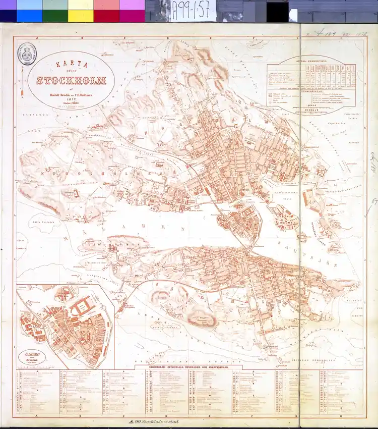 Karta över Stockholm