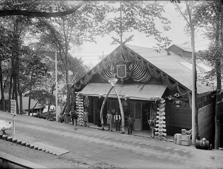 Stockholmsutställningen 1897, norska fiskeriutställningens paviljong.