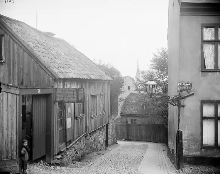 Stora Glasbruksgatan från Rutens Gränd