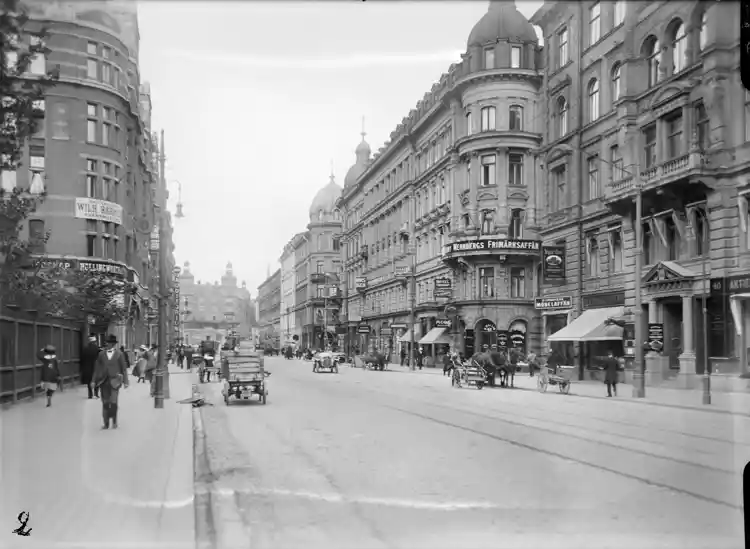 Vasagatan norrut från kvarteren Kortbyrån och Pilen.