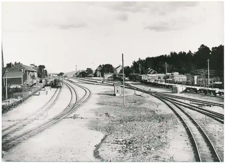 Stockholm-Rimbo Järnväg, SRJ. Rimbo station.