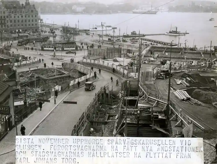 Katarinatunneln, Slussen byggs om