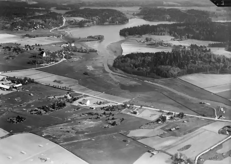Flygfoto över Garnsviken