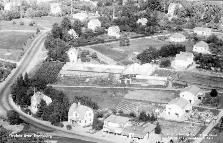 Flygfoto över Enebyberg 1947