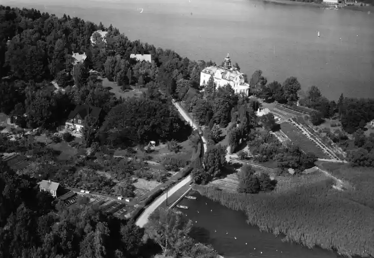 Flygfoto över området norr om Germaniaviken