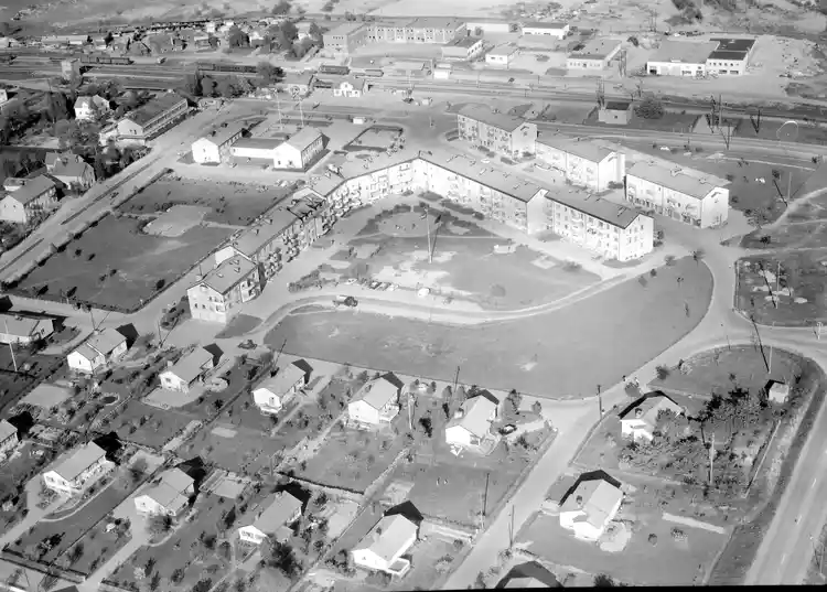 Flygfoto över Vallentuna