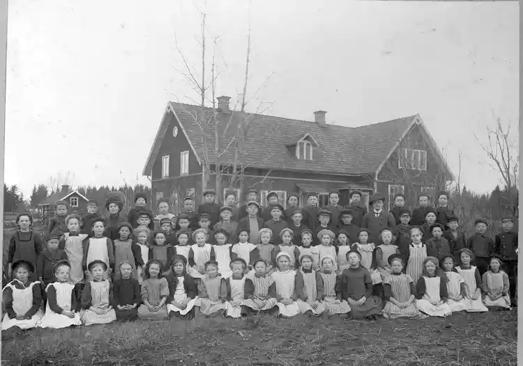 Centralskolan, gammalt skolkort